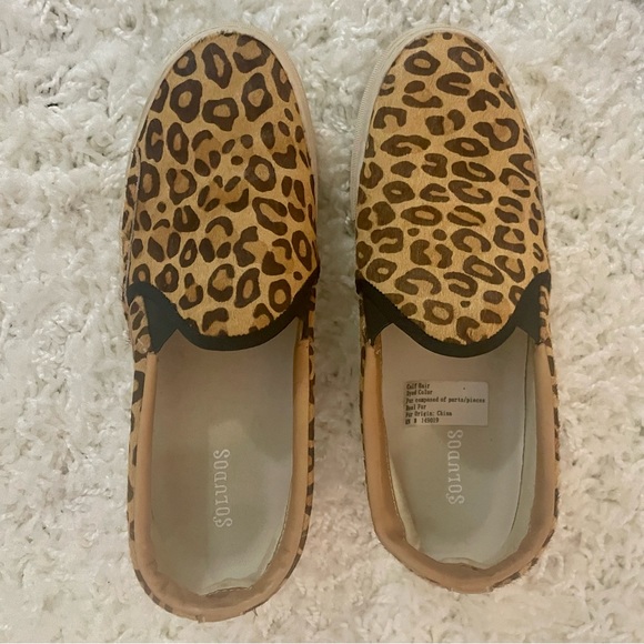 Soludos leopard calf hair sneakers - Picture 2 of 4